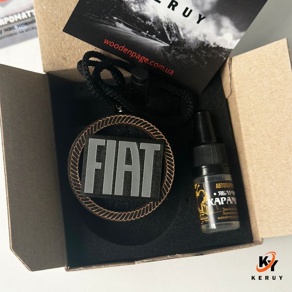 Car air freshener with car brand "Fiat"