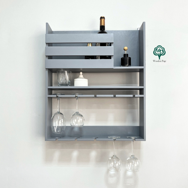Shelf for glasses and wine Country