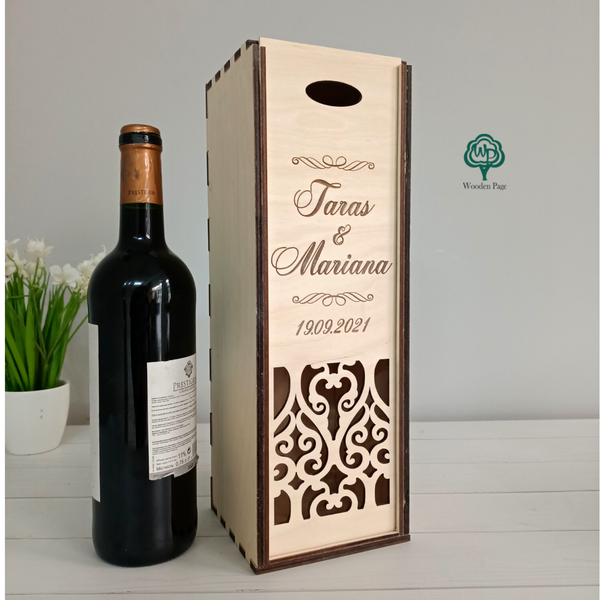 Тимчасова капсула-коробка для вина з дерева