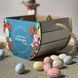 Easter basket with printed greetings for gift