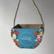 Easter basket with printed greetings for gift