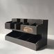 Wooden table stand with logo