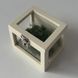 Transparent ring box in milky color