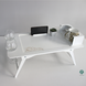 Раскладной столик с гравировкой в белом цвете фото 2