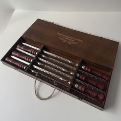 A set of shashlik skewers as a gift for a man