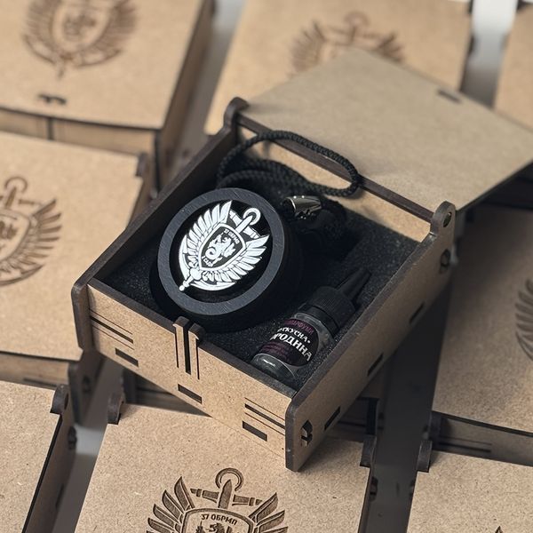 Car air freshener for a military man with engraving