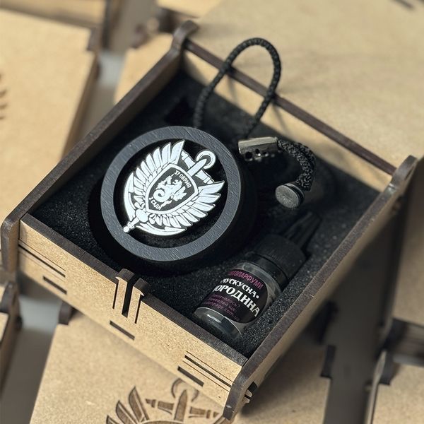 Car air freshener for a military man with engraving