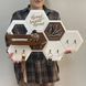 Designer honeycomb key holder in original colors