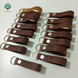 Keychain made of genuine leather with engraved logo