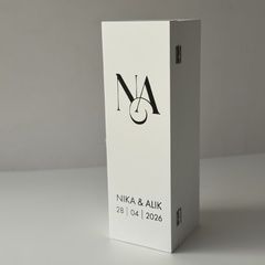 Engraved alcohol storage box
