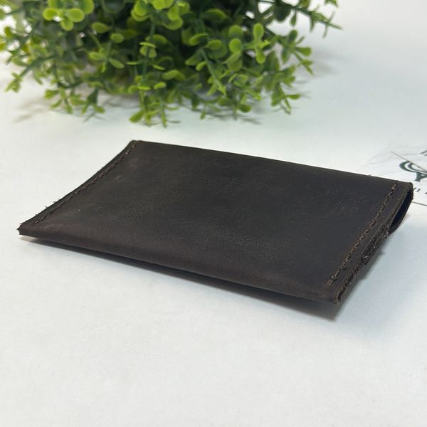 Leather business card holder with engraving