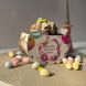 Easter basket for Easter eggs with Easter theme print