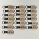 Wooden keychains with leather inserts for a medical center