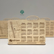 Desk calendar with logo and map, corporate gifts