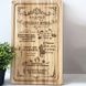 Gift kitchen boards "Family Rules"