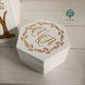 Hexagonal Wooden Wedding Ring Box