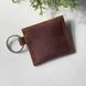Leather coin purse keychain