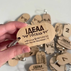 Keychains with your own text