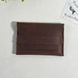 Business card holder with engraving made of genuine leather