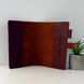 Leather cover for A5 diary with initials