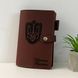 Leather cover for A5 diary with initials