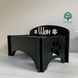 Personalized dog stand in black color Fred