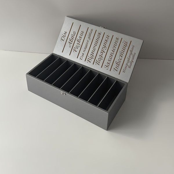 Family budget with engraving as a gift