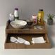 Wooden tray with handles and pull-out drawer with your logo