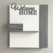 Designer key holder under the shield "Welcome Home"