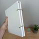 Wedding wish book for guests with wooden cover and engraving