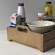 Wooden tray with handles and pull-out drawer with your logo