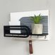 Designer key holder with shelf in art deco style