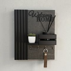Designer key holder on the shield in dark colors