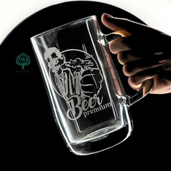 Beer glass with original inscription