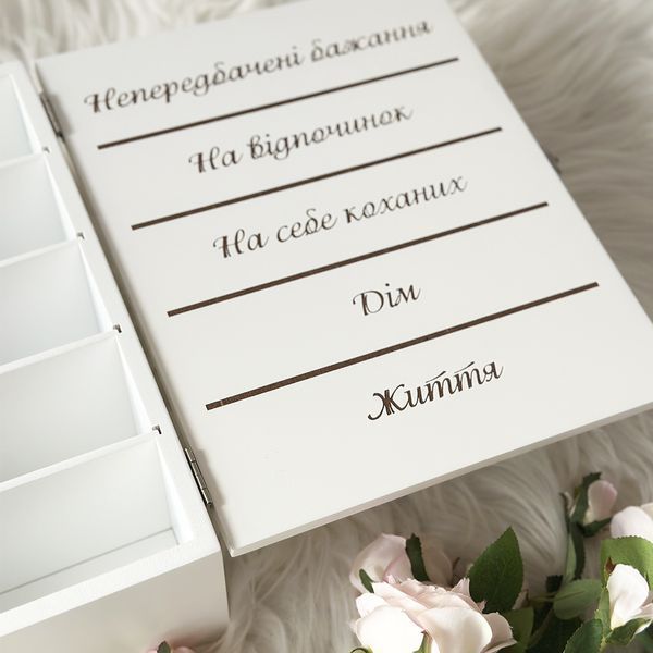 Сундук с разделителями для распределения семейного бюджета