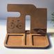 Desk organizer with interesting engraving as a gift for a man