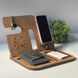 Desk organizer with interesting engraving as a gift for a man