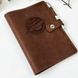 Leather cover for work diary A5 with logo