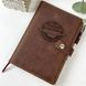 Leather cover for work diary A5 with logo