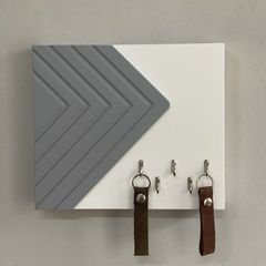 Designer wooden key holder for shield