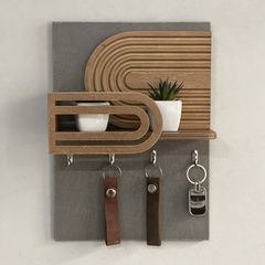 Designer wall key holder in trendy colors