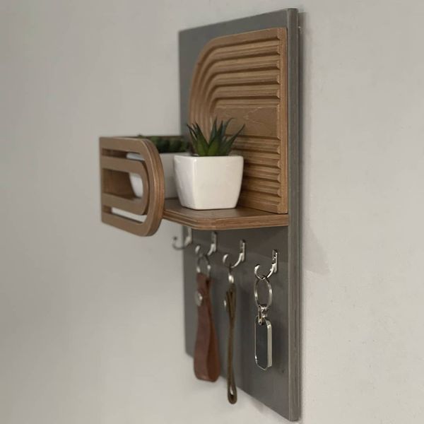 Designer wall key holder in trendy colors