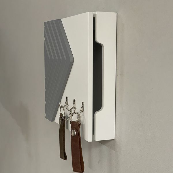 Designer wooden key holder for shield