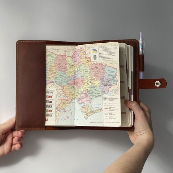Leather cover for a military diary A5