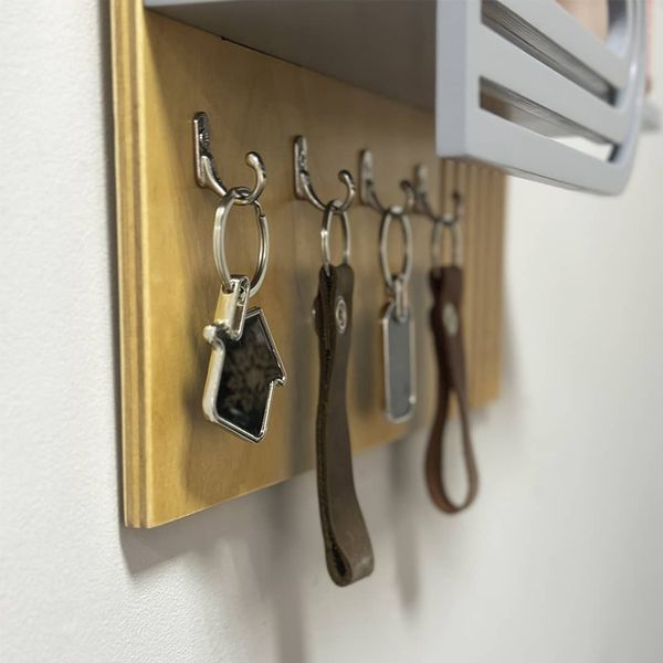 Designer key holder with geometry for the hallway