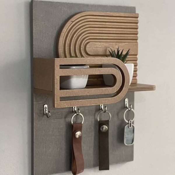 Designer wall key holder in trendy colors