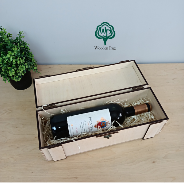 Дерев'яна коробка для вина на випускний "Мрії збуваються"