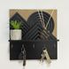 Designer key holder with shelf in original style