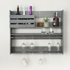 Wall-mounted minibar for glasses and wine Country Maxi