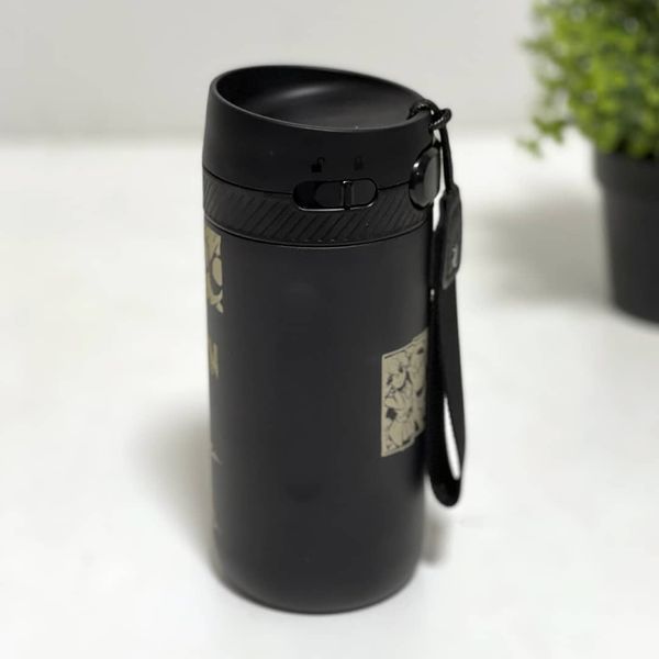 Thermal mug with anime style engraving